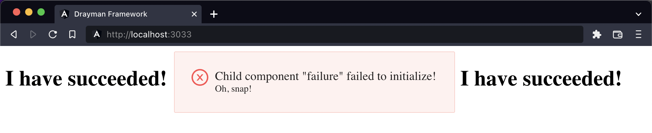 UI errors